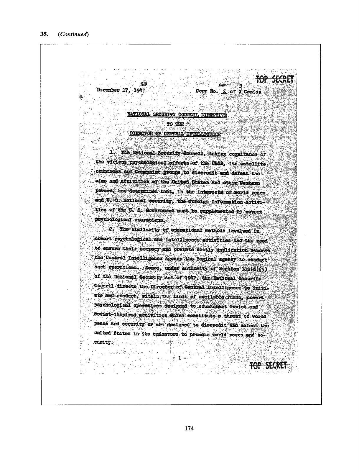 NSC 4-A directive, 17 December 1947